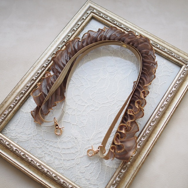 フリルストラップ マロン