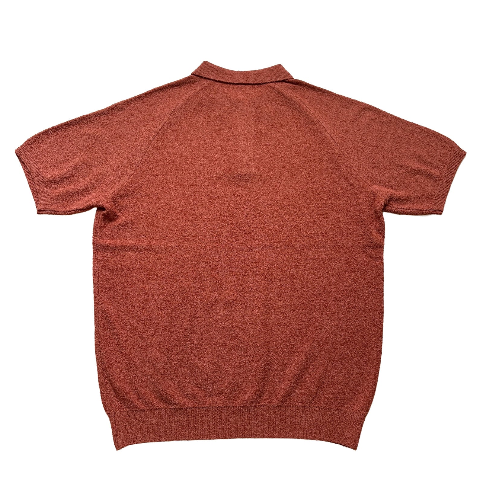 SUPER SOFT PILE KNIT POLO SHIRT -BRICK RED- | 8G SHOOT WEBSTORE