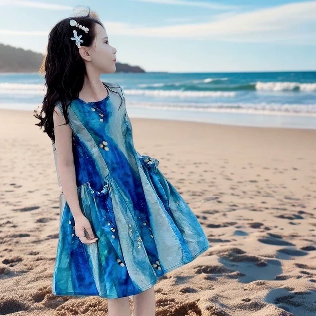 海のきらめきタンクワンピース