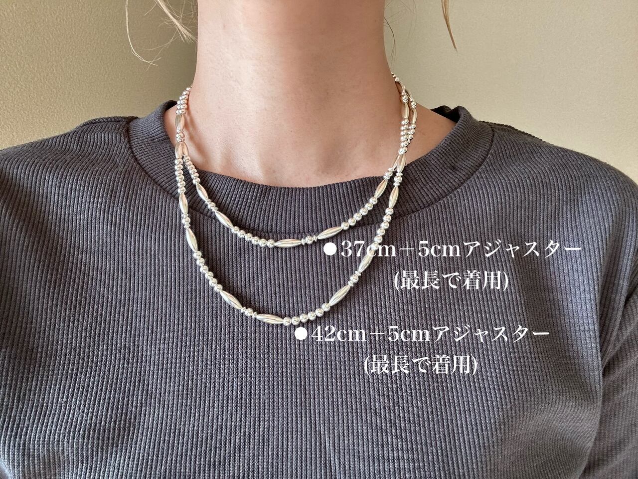 8/21(金)22:00〜再販】#151 mulch beads necklace silver 925 | アオヌード