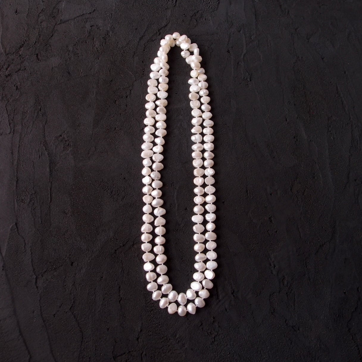 Nugget Pearl Long Necklace/ナゲットパール ロングネックレス・オールノット(Medium)