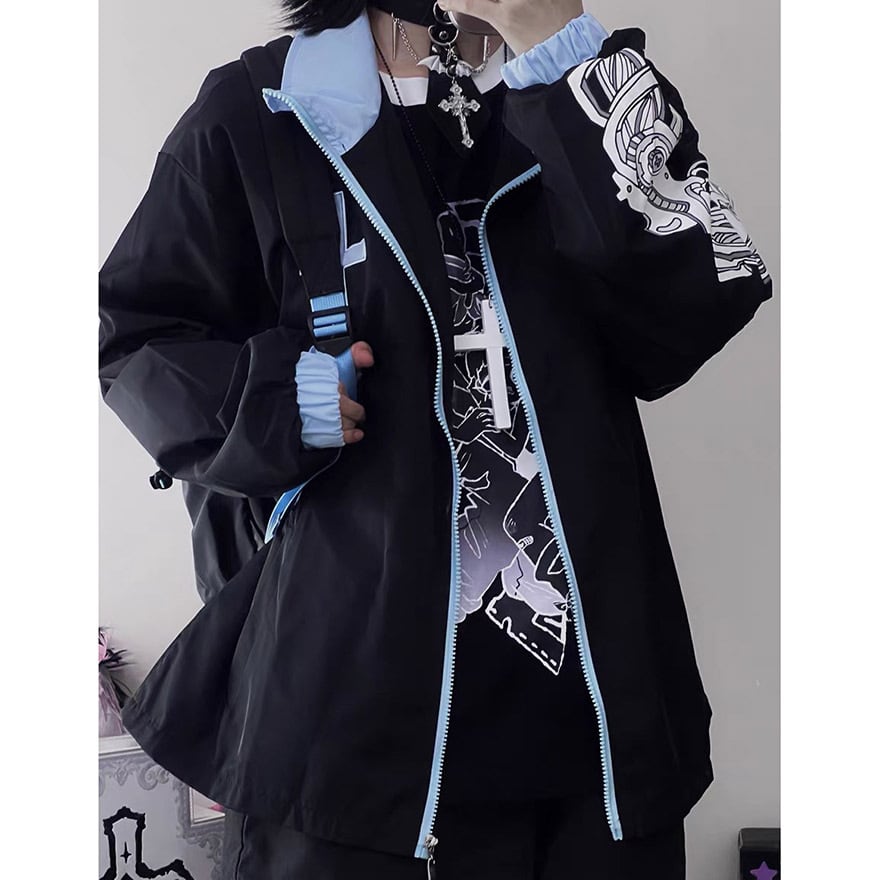 天使界隈 ジャケット サブカルチャー Y2K 原宿ファッション ストリート