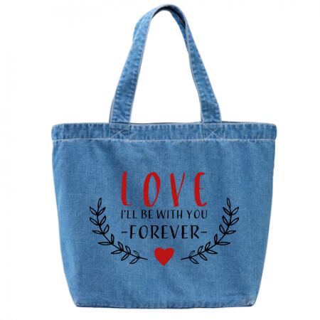 ビンテージ感のあるデニムトートバッグ