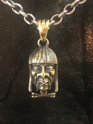 【WEIRDO JEWELRY】ウィアードジュエリー HEAD - TOP / SHRUNKEN HEAD (真鍮) ヘッドトップ/シュランケンヘッド　ネックレストップ　