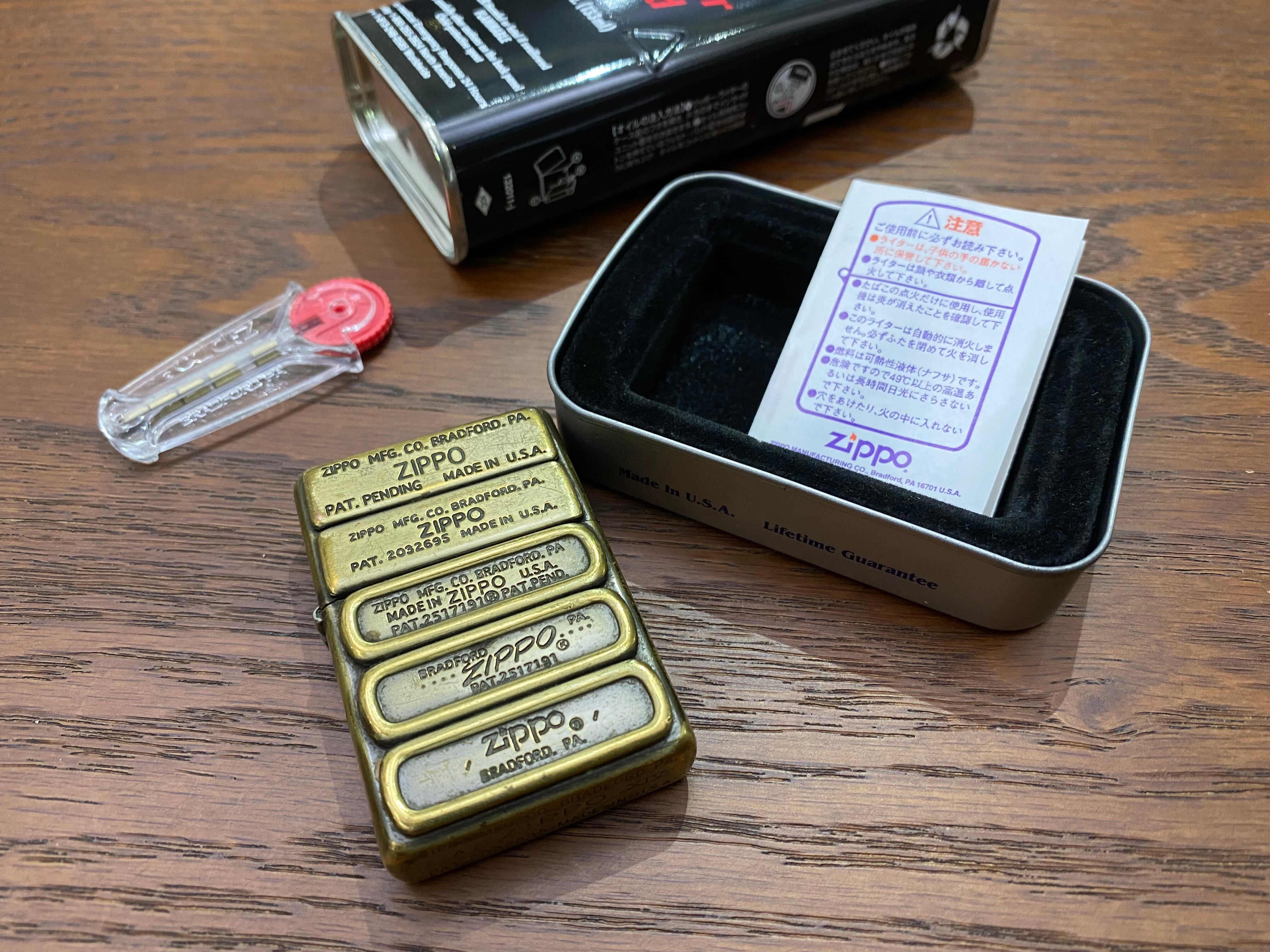 送料無料】ジッポー ZIPPO ボトムメタル貼り 背面刻印 シリアル ...