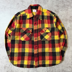 50's Five Brother Wool Flannel Shirt with Gussets USA 80年代 アメリカ ウール フランネルシャツ マチ付き ヴィンテージ ビンテージ  TT2026-0053