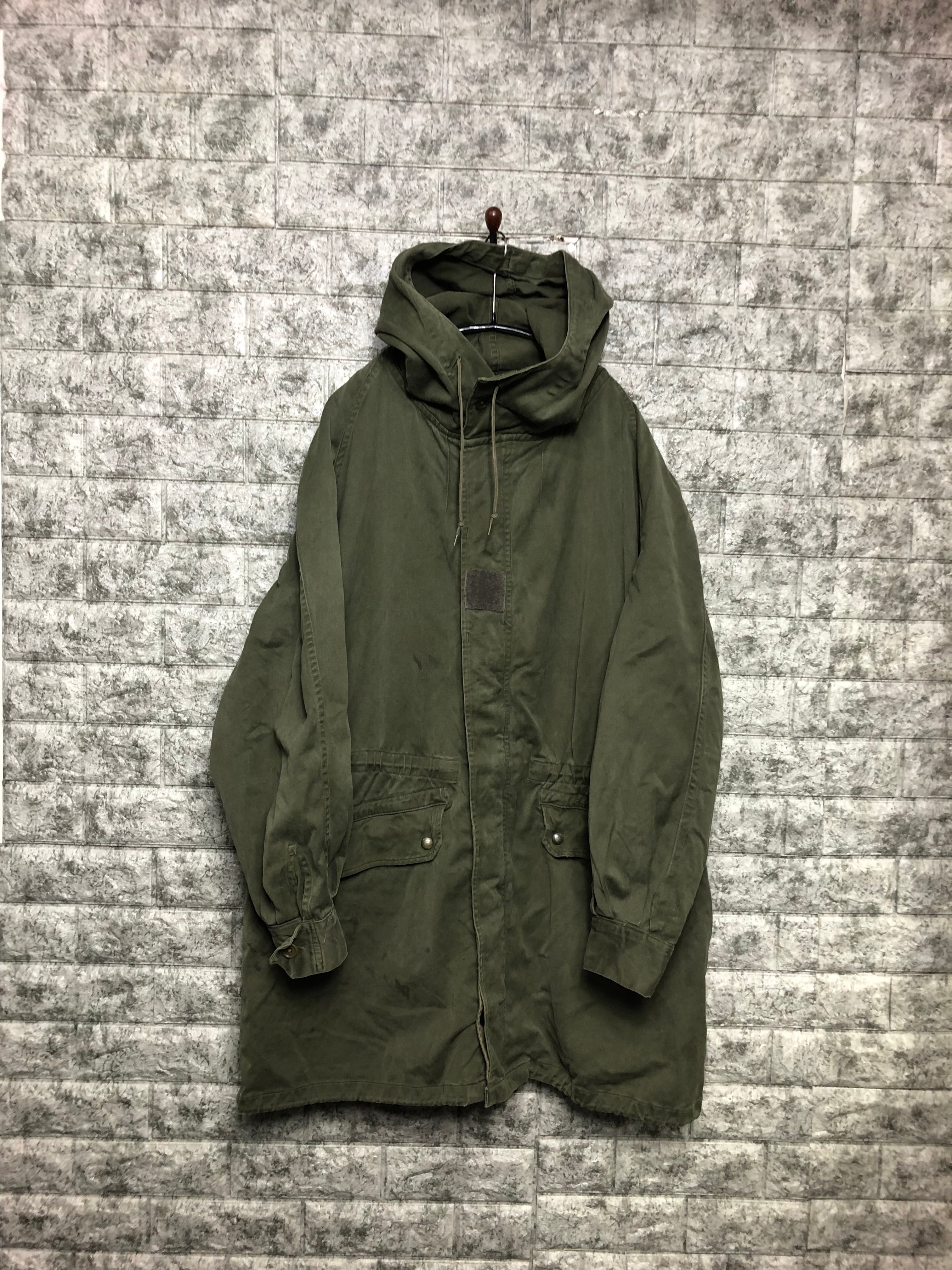 シルエット最良 60s フランス軍 M64 揺るぎなく ライナー付き モッズコート