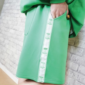 ジャージハーフパンツ　グリーン