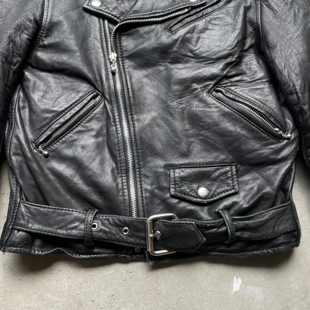 80〜90年代 カナダ製 GENERATION AMERICA ダブルライダースジャケット 