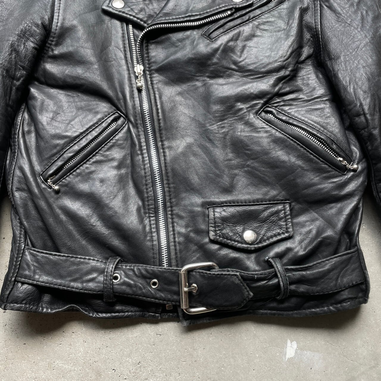 80〜90年代 カナダ製 GENERATION AMERICA ダブルライダースジャケット 