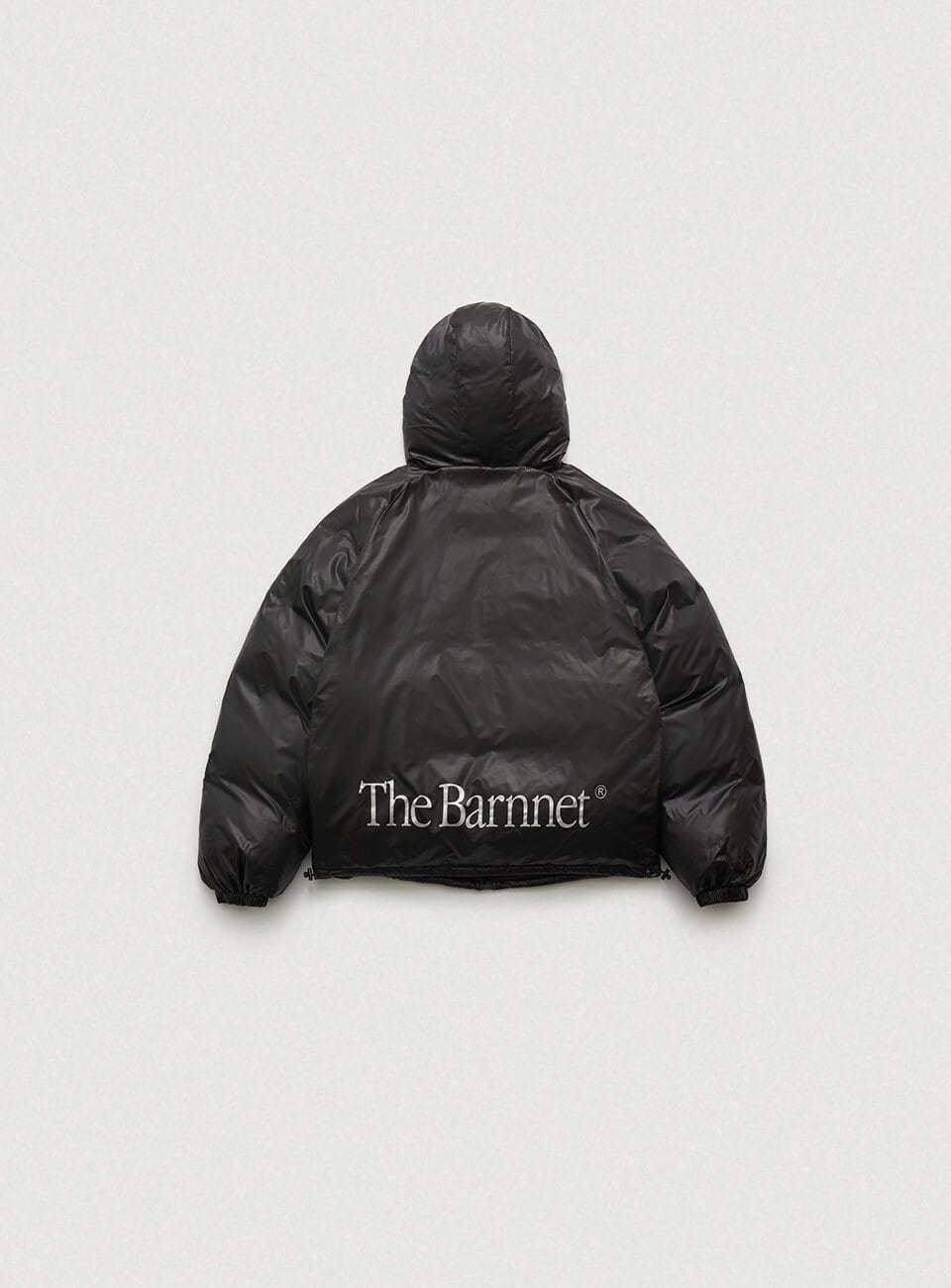 1月初旬発送 [The Barnnet] Black Reversible Hooded Goose Puffer