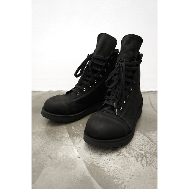 [A.F ARTEFACT] (エーエフアーティファクト) ag-6080-1 Hi-cut Sneakers (ALL BLACK)