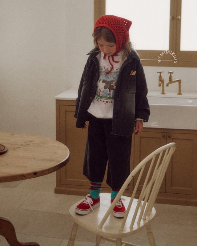 ★即納 カウトレーナー whitemelange Lsize XLsize 【BYMIMI】