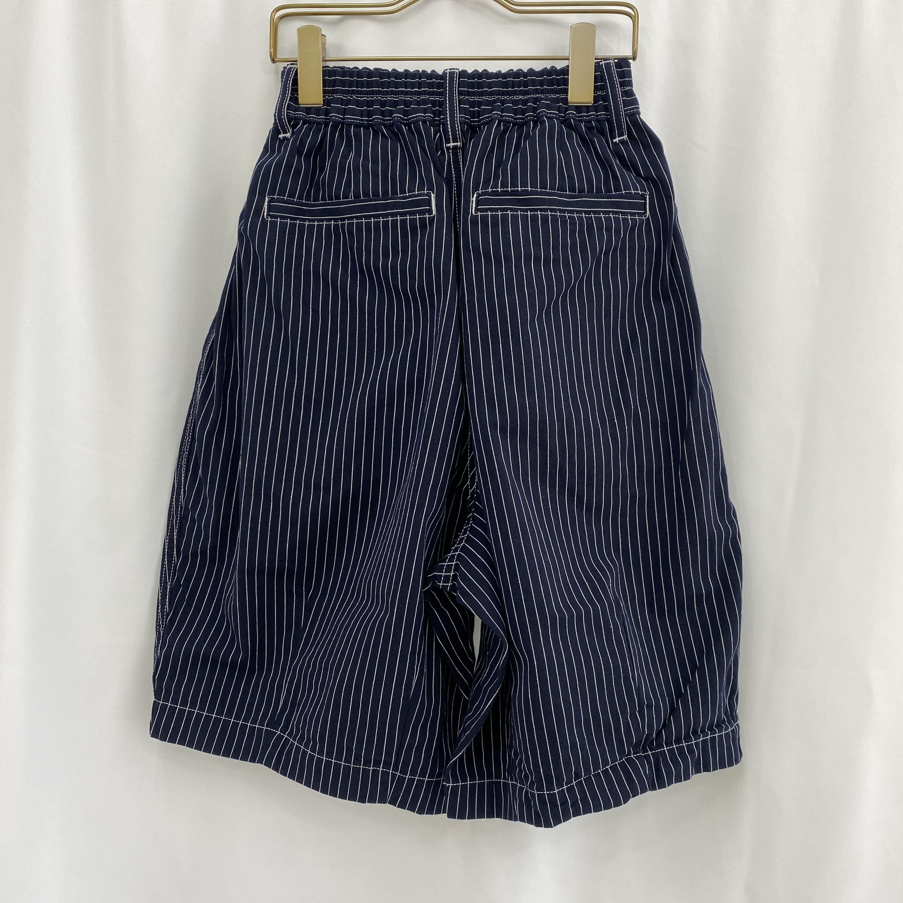 HARVESTY ストライプ ショートパンツ HARVESTY/ハーヴェスティ CIRCUS SHORTS LINEN STRIPEサーカスショーツ