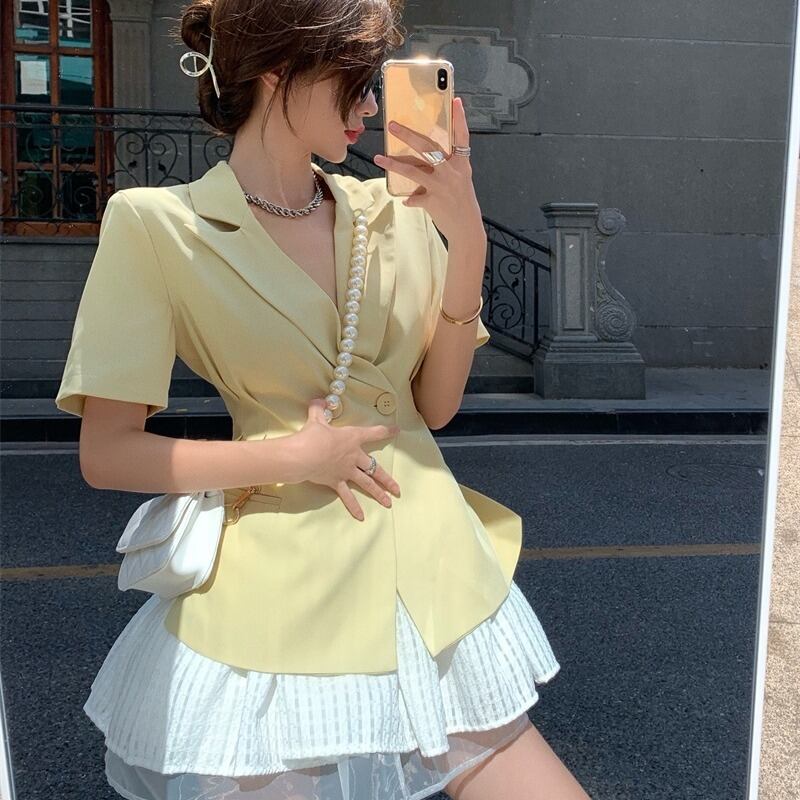 ジャケット レディースサマー薄手スリムウェストシャツ ストリート 夏物 YY-ファッション69923088493