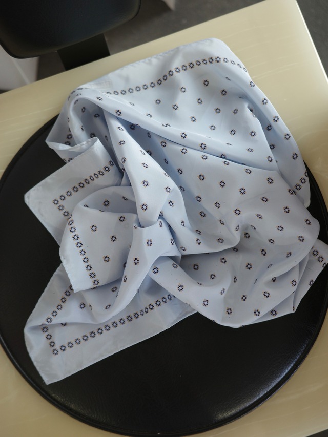 <vintage>iceblue design scarf