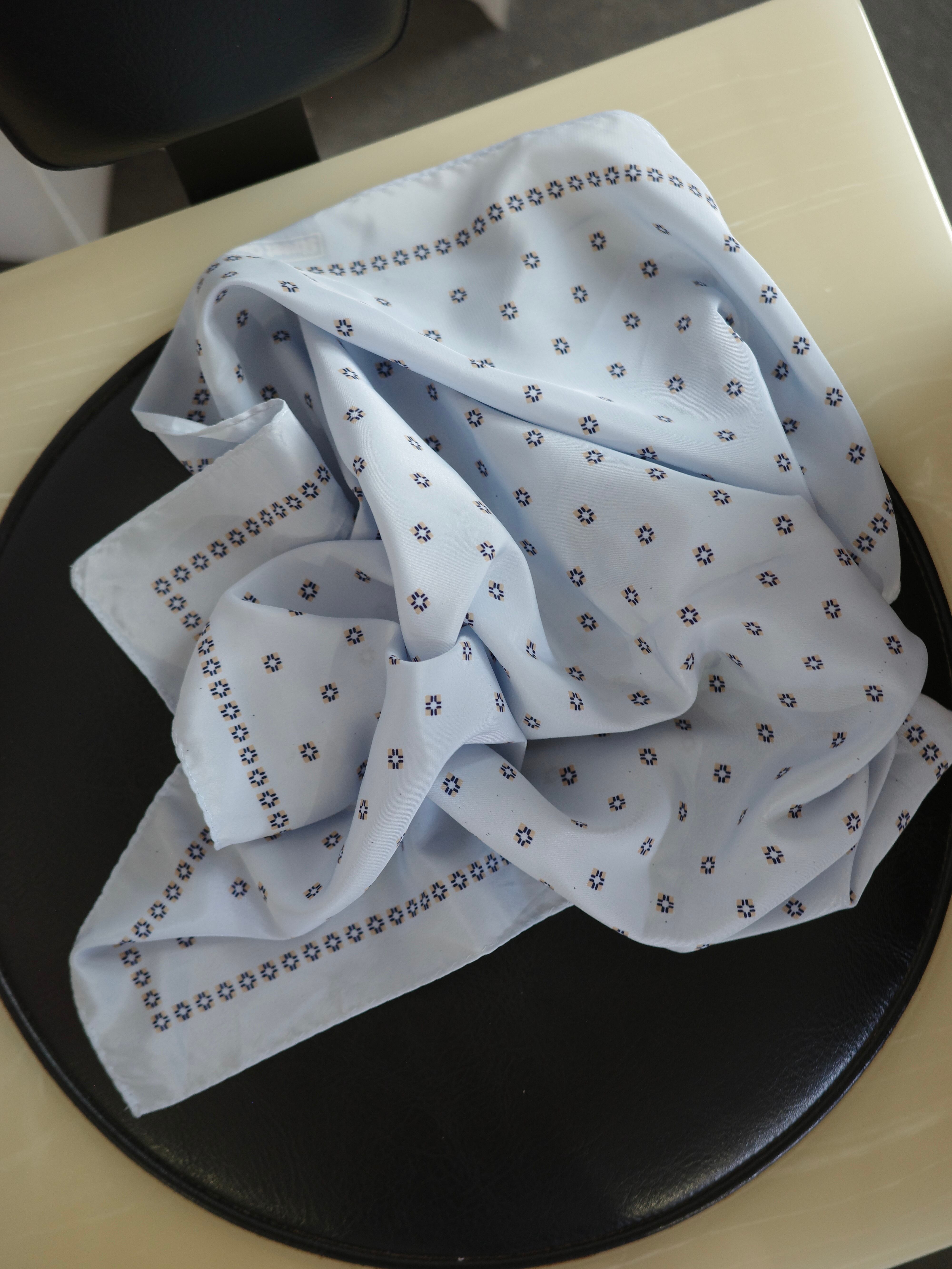 <vintage>iceblue design scarf