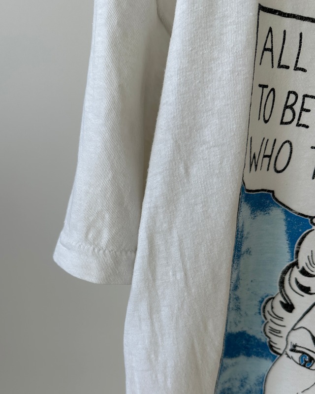 -Flying Fish- Vintage 80s L Comic Print T-Shirt