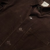 DANTON ダントン フランス製 コーデュロイ ワークジャケット 34 /ブラウン系 太畝 フランスワーク