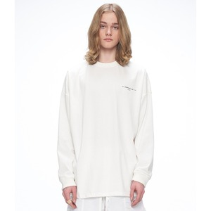 [OVERR] 20SS BASIC LOGO WHITE L/S T-SHIRTS 正規品 韓国 ブランド ロングT ロンT  T-シャツ