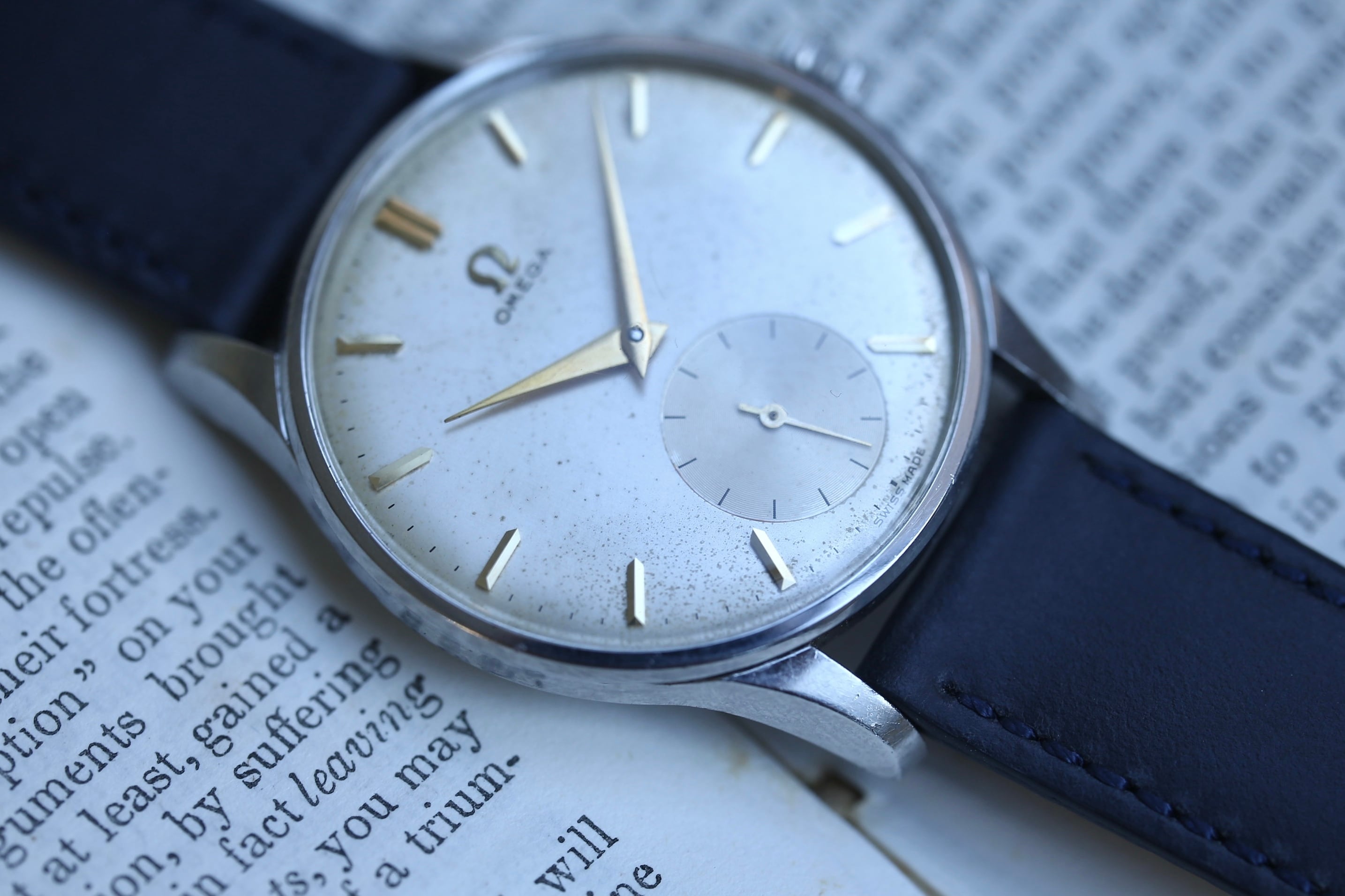 【OMEGA】 1956年製 オメガ 30mmキャリバー ホワイトダイヤル×スモールセコンド 手巻き OH済み / Vintagewatch / Seamaster / Cal.266