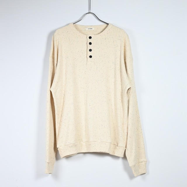INTERIM / HEAVY NEEDLE-OUT RIB HENRY L/S SWEAT TEE