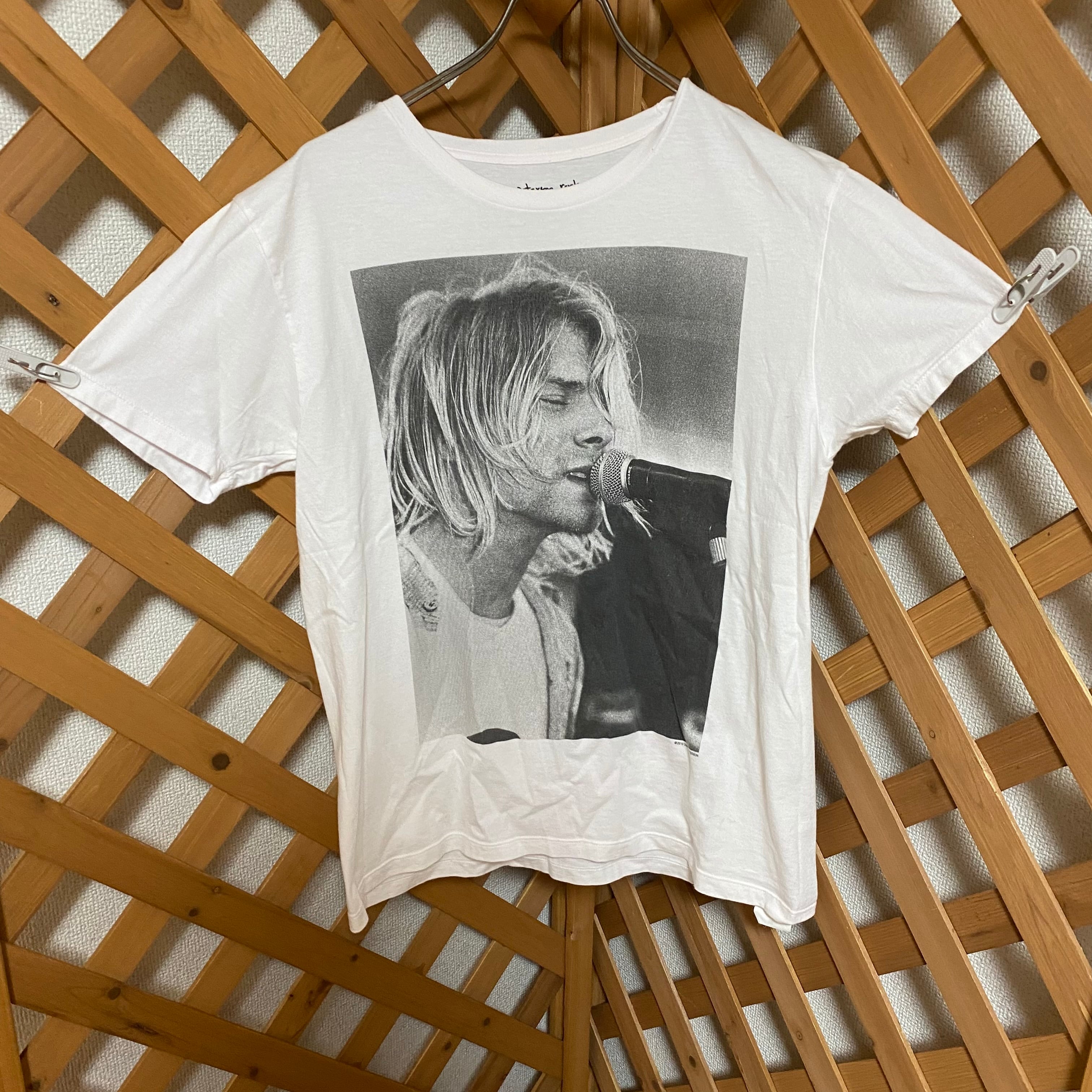 カートコバーン tシャツ チャールズピーターソン Nirvana バンド USA LUCKY BASE 古着屋