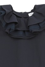 MANOF RUFFLE COLLAR BLOUSE 2色展開