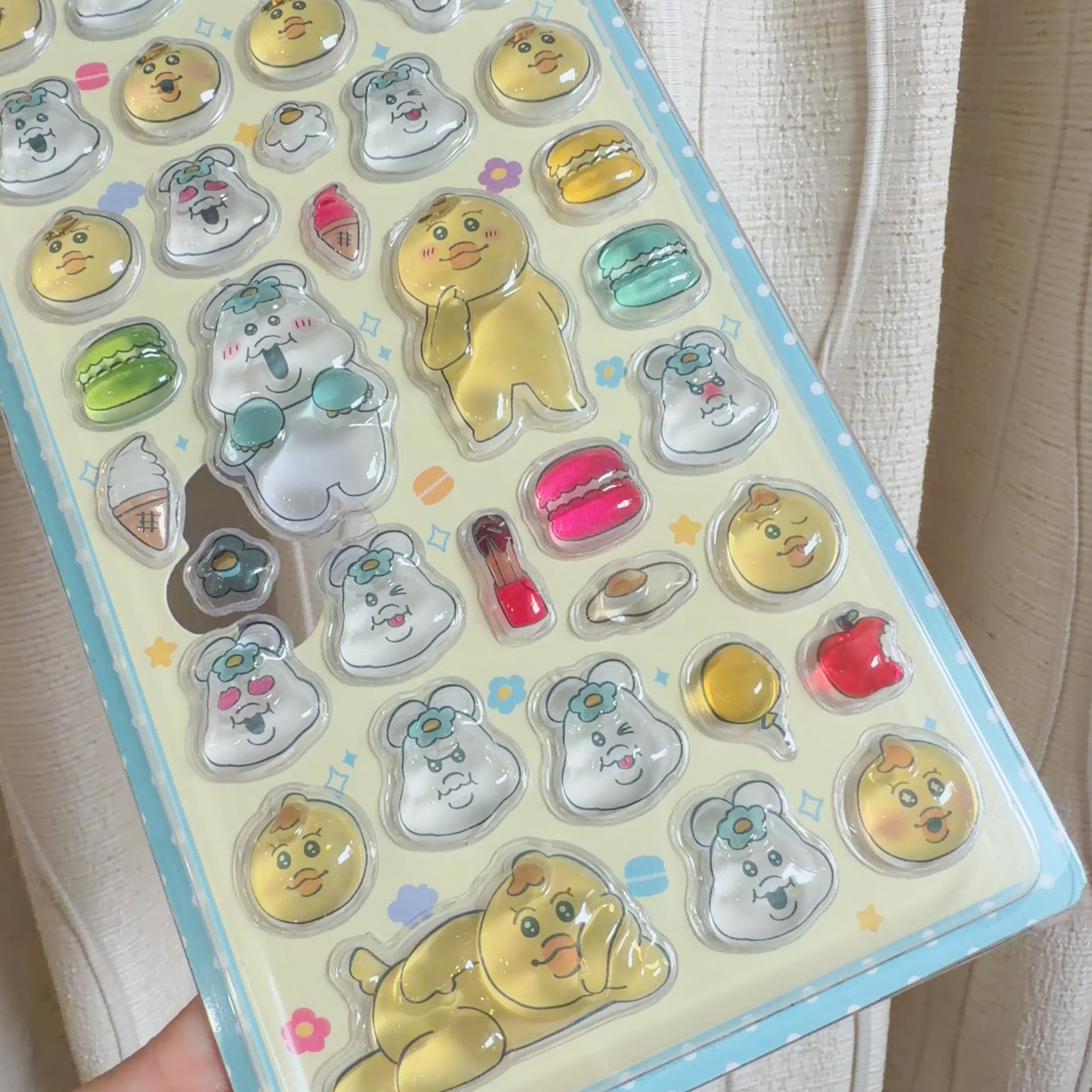 んぽちゃむ3Ｄシール