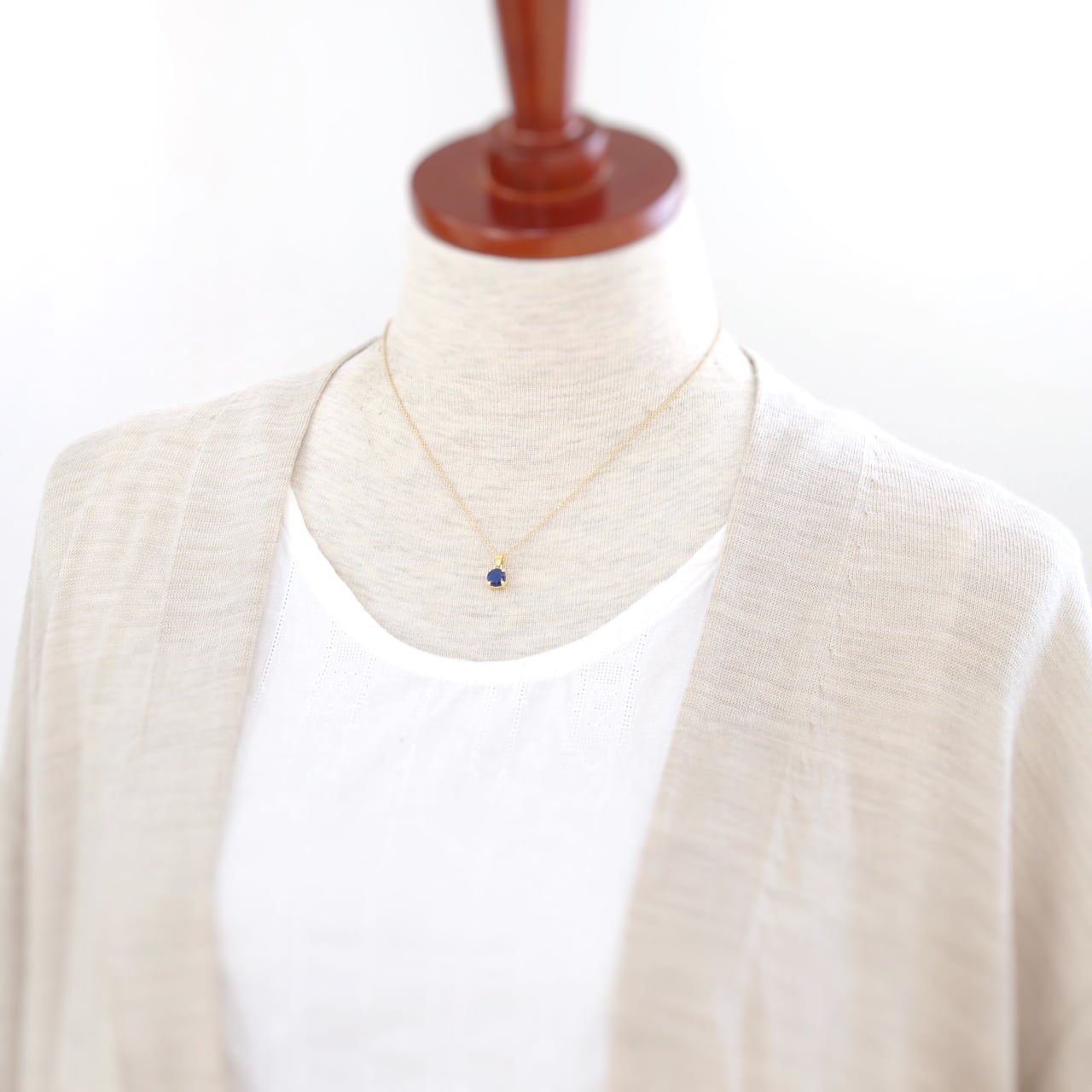限定】ラピスラズリ爪留めネックレス（K18GP） | Natural Style