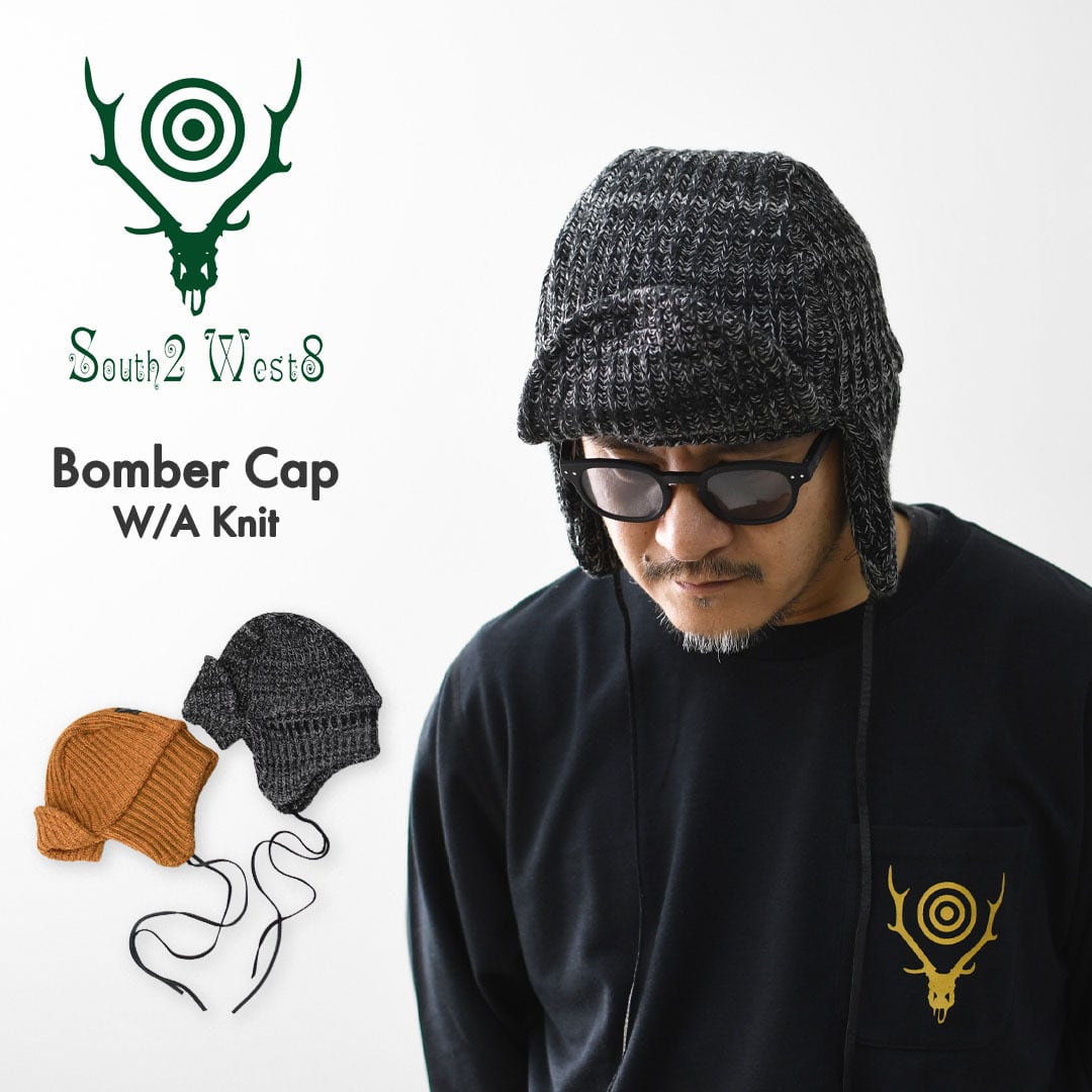 White West ニット帽 ネイビーとブラウン ニットキャップ 帽子 ブラック ブラウン WESTRIDE ウエストライド NEW