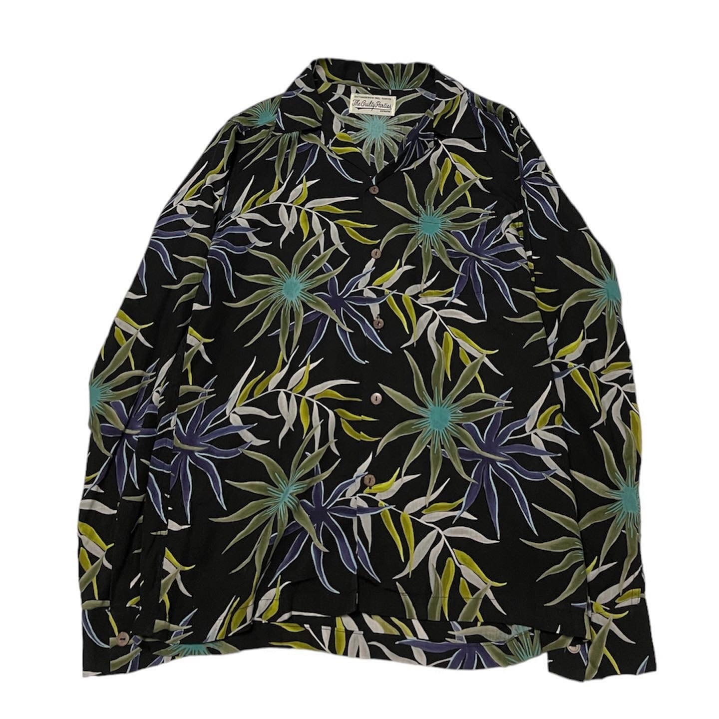 美品 wacko maria アロハ 花柄 サイズ L floral green-