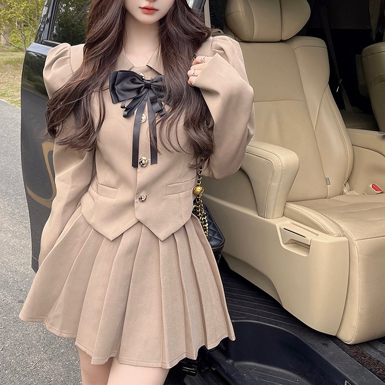 2色 パワショル制服風ガーリーset up | selectshop MAJOLIE