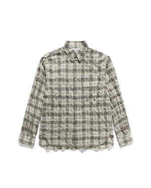 [EASTLOGUE] HOLIDAY SHIRTS / BEIGE & BLACK CHECK 正規品 韓国ブランド 韓国ファッション 韓国代行 イーストローグ 日本 店舗