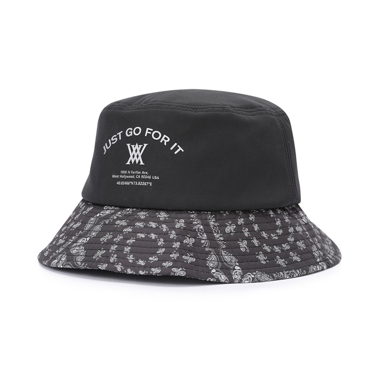 ANEW Paisley Point Bucket Hat [サイズ: F (AGDUUCP42BKF)] [カラー: BLACK]