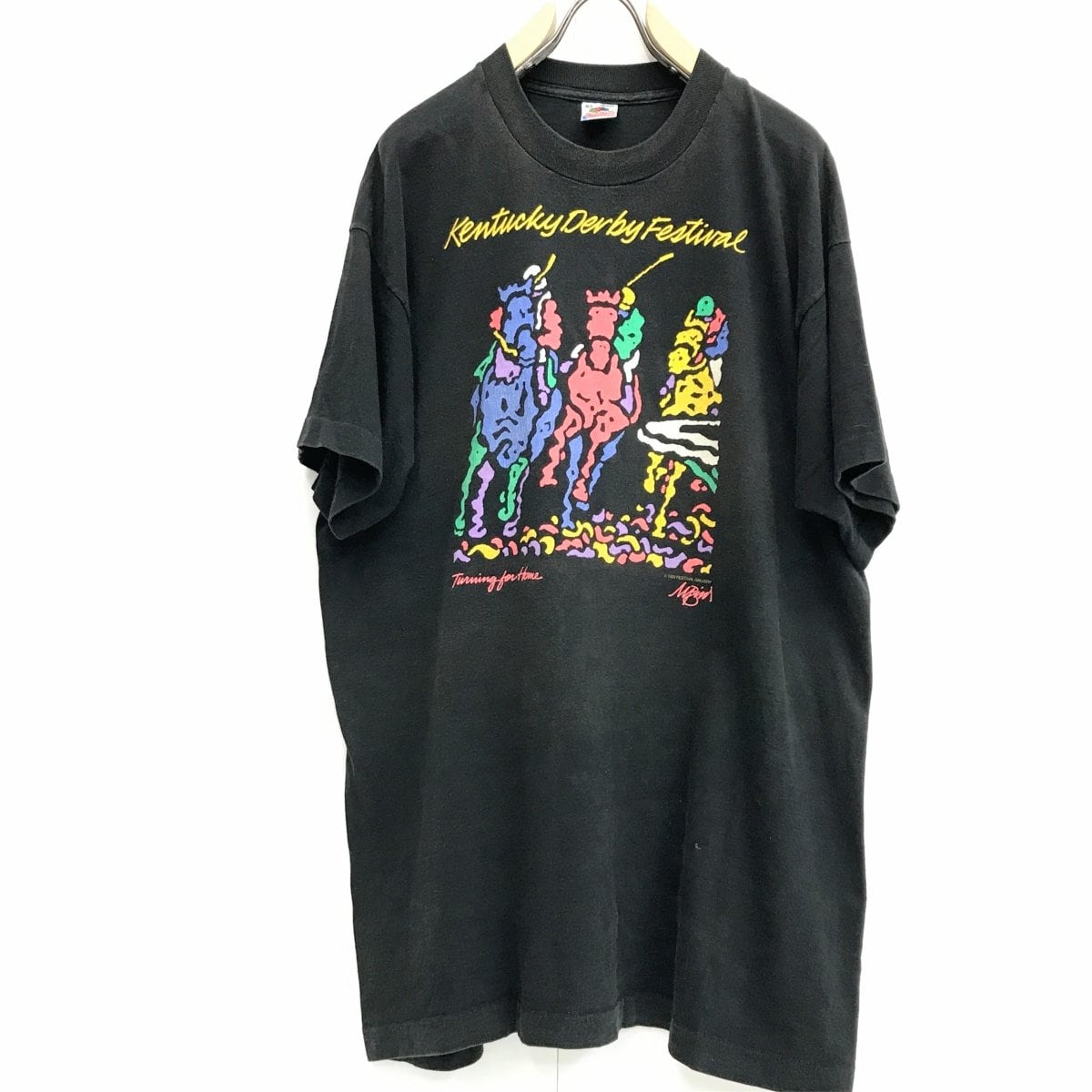 90s USA製 ミッキーTシャツ FRUIT OF THE LOOMタグ XL