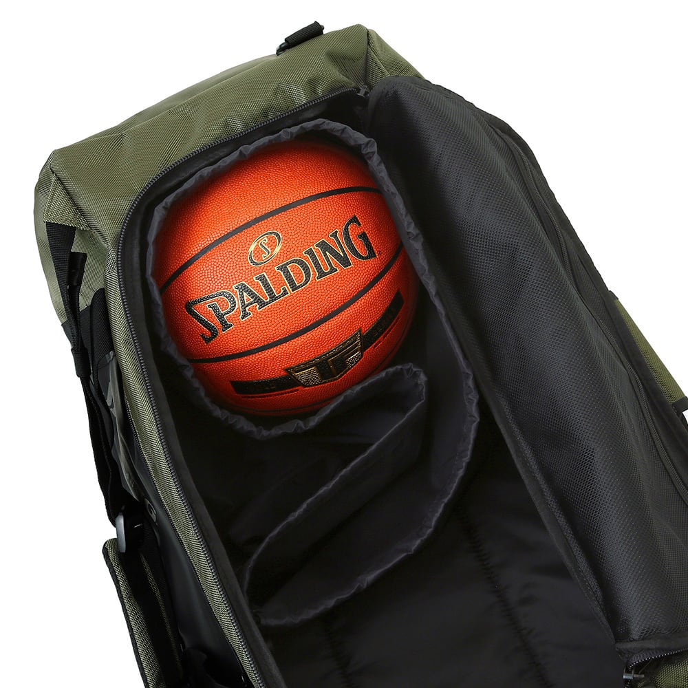 SPALDING】ヴァースダッフル 3ウェイ（70L） カーキ×ブラック