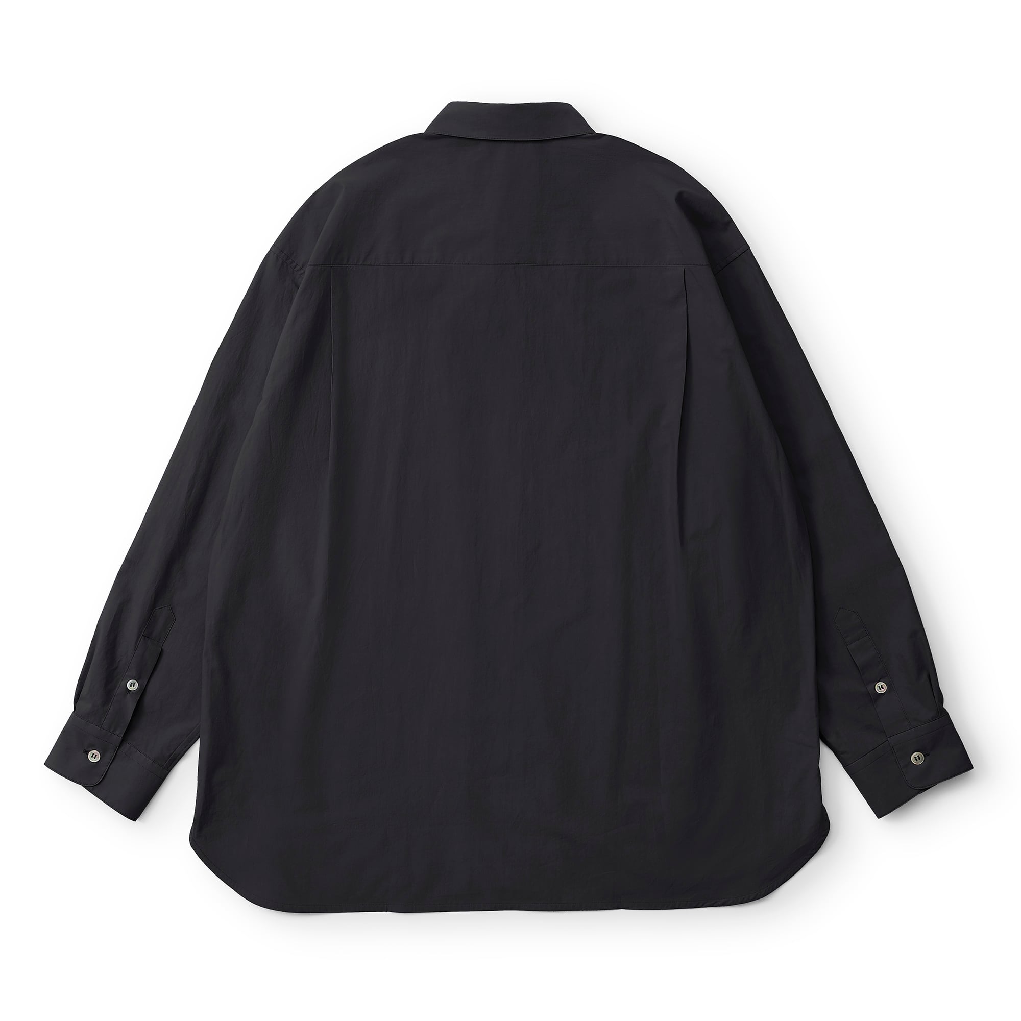 everyone typewriter regular collar shirt (BLACK) | everyone