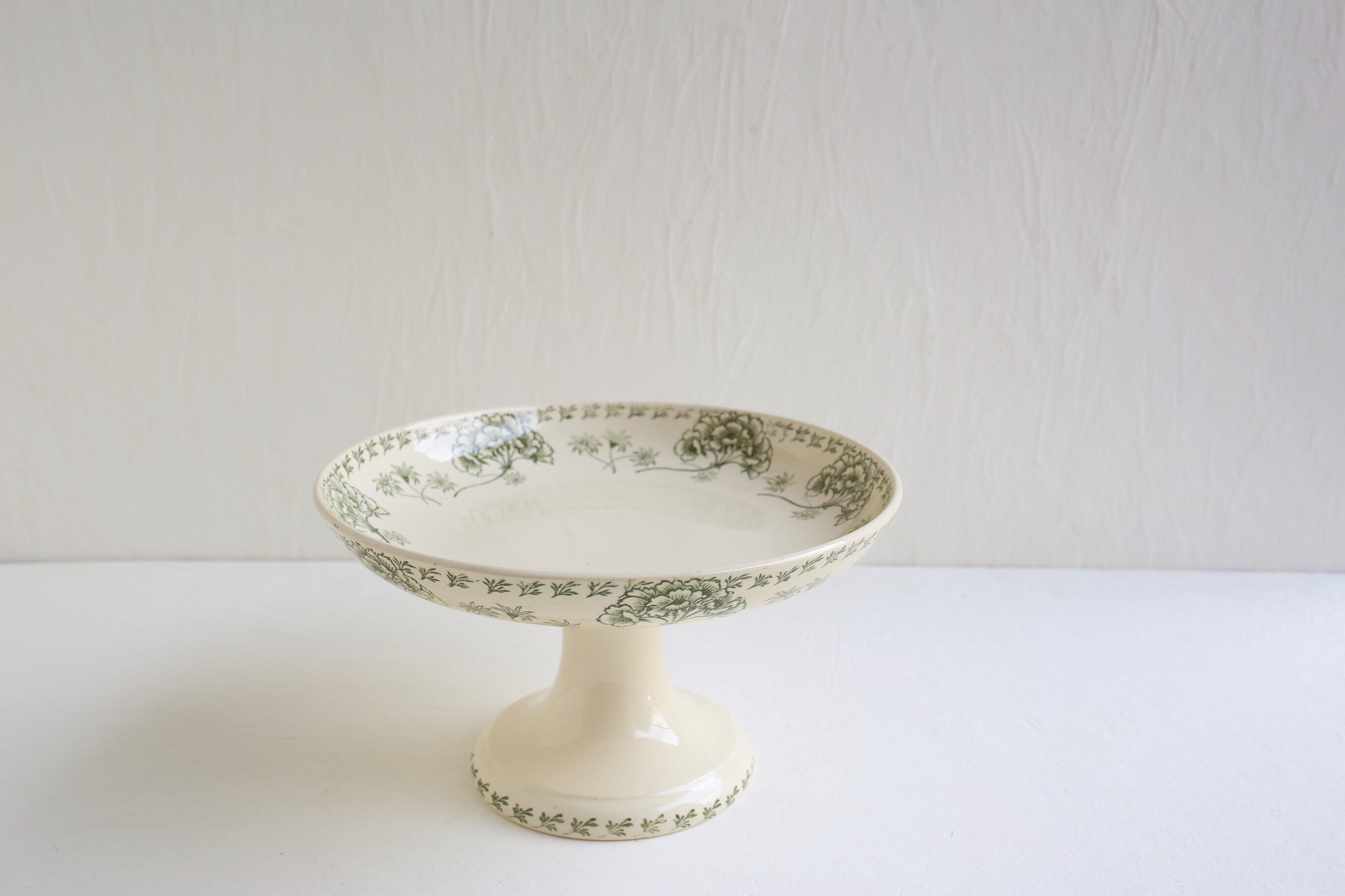 フランス アンティーク U&C SARREGUEMINES『PALMYRE』コンポティエ N-03694