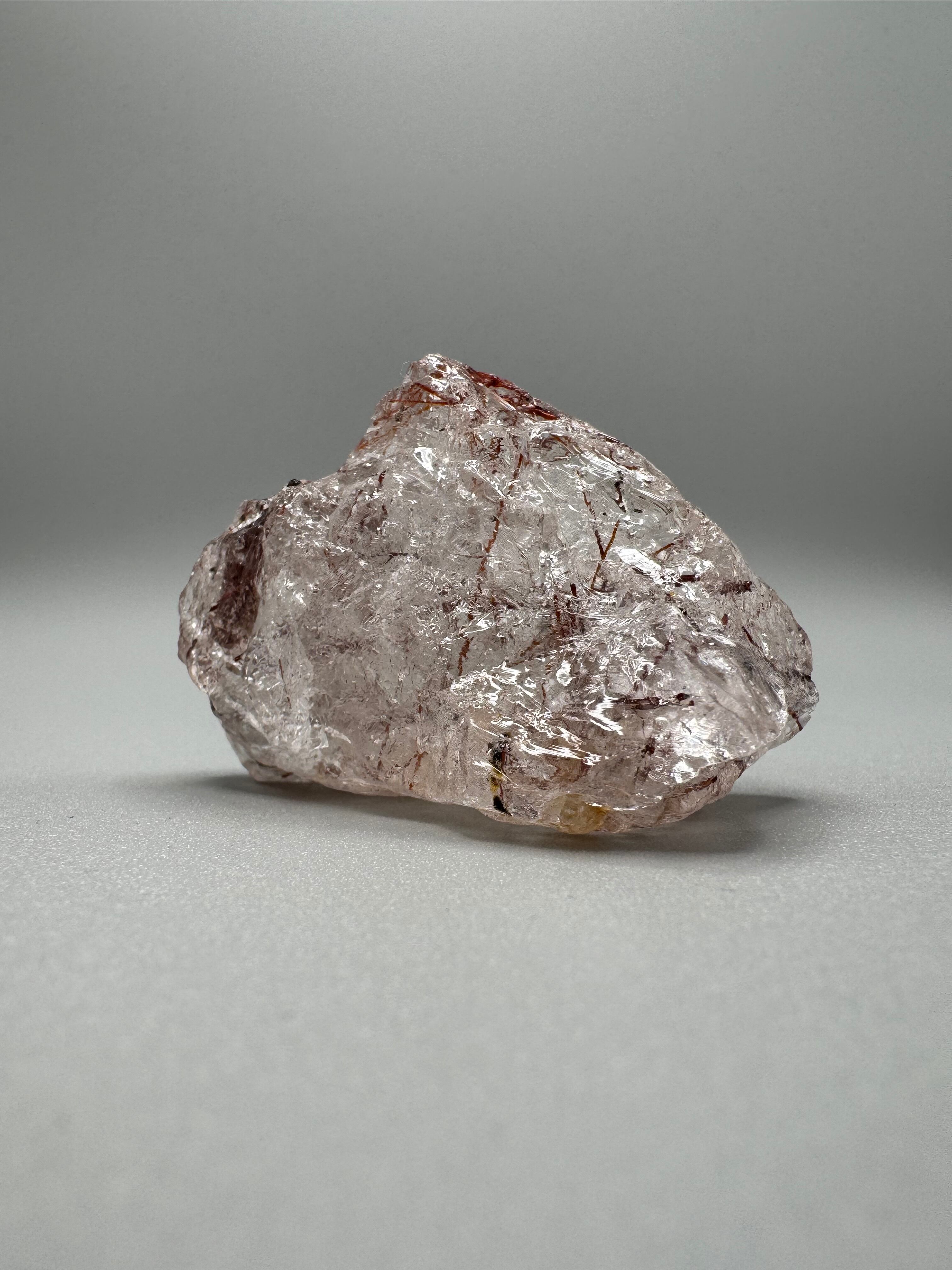 天然石インテリア】レッドルチルクォーツ原石｜Rutile Quartz Red