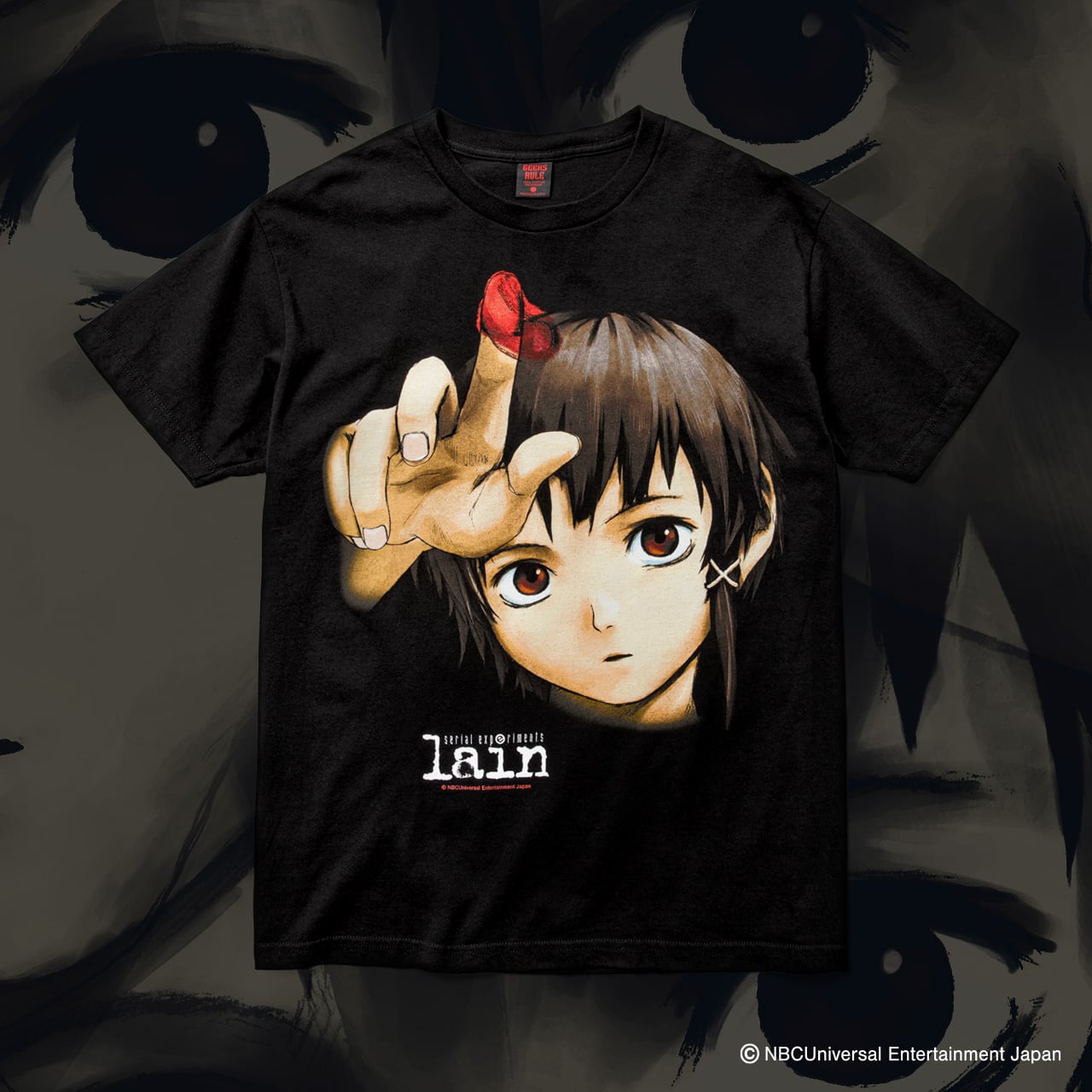 serial experiments lain × GEEKS RULE 12 SILKSCREEN PRINTING T