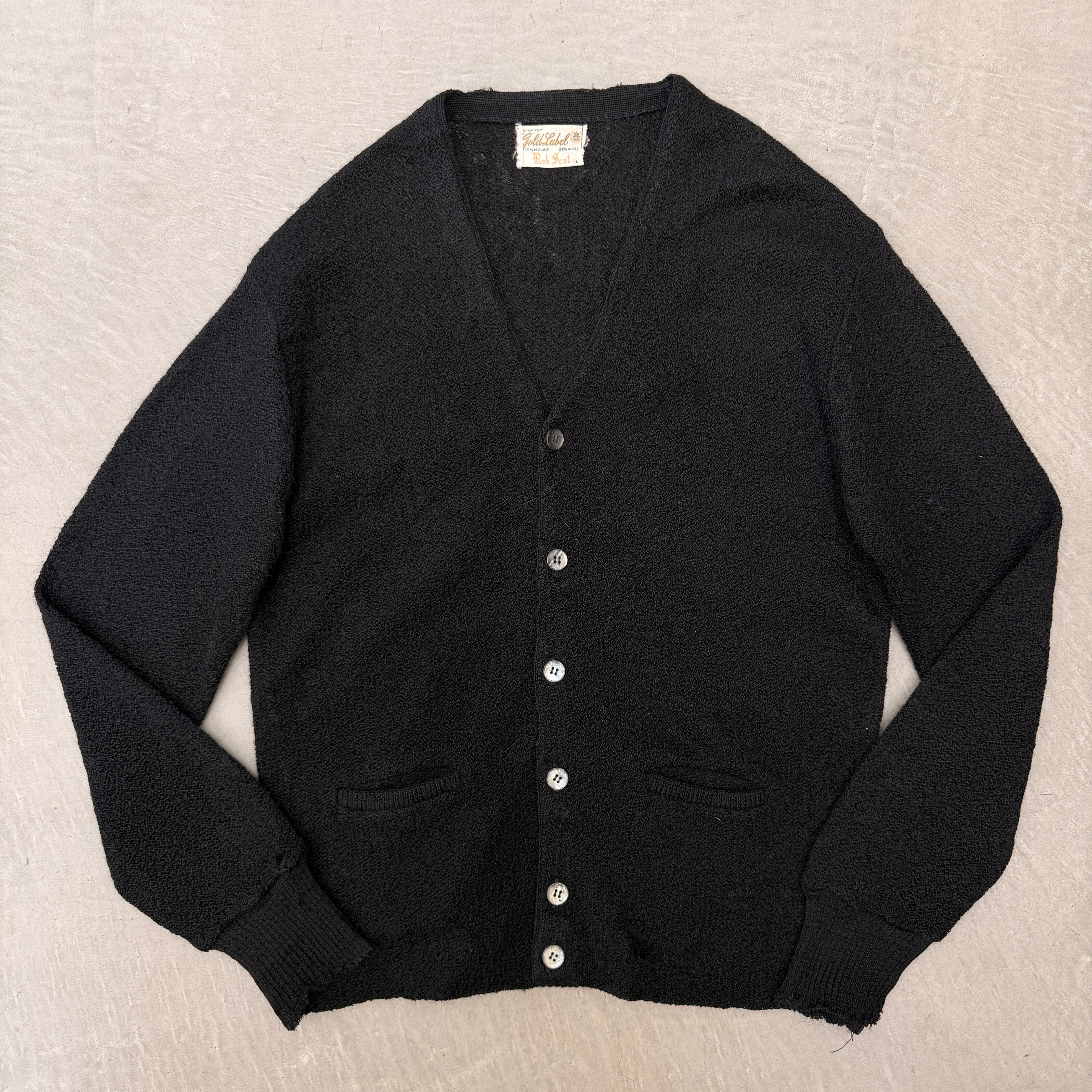 美品　HELMUT LANG アシンメトリー　カーディガン　ウール　黒　日本製 archive HELMUT LANG black half zip army sweater | Pay ID