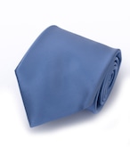 Franco Spada ( フランコスパダ ) NEW SOLID COLOR FORMAL TIE ( スーパーサテン無地 )：ロイヤルスカイブルー