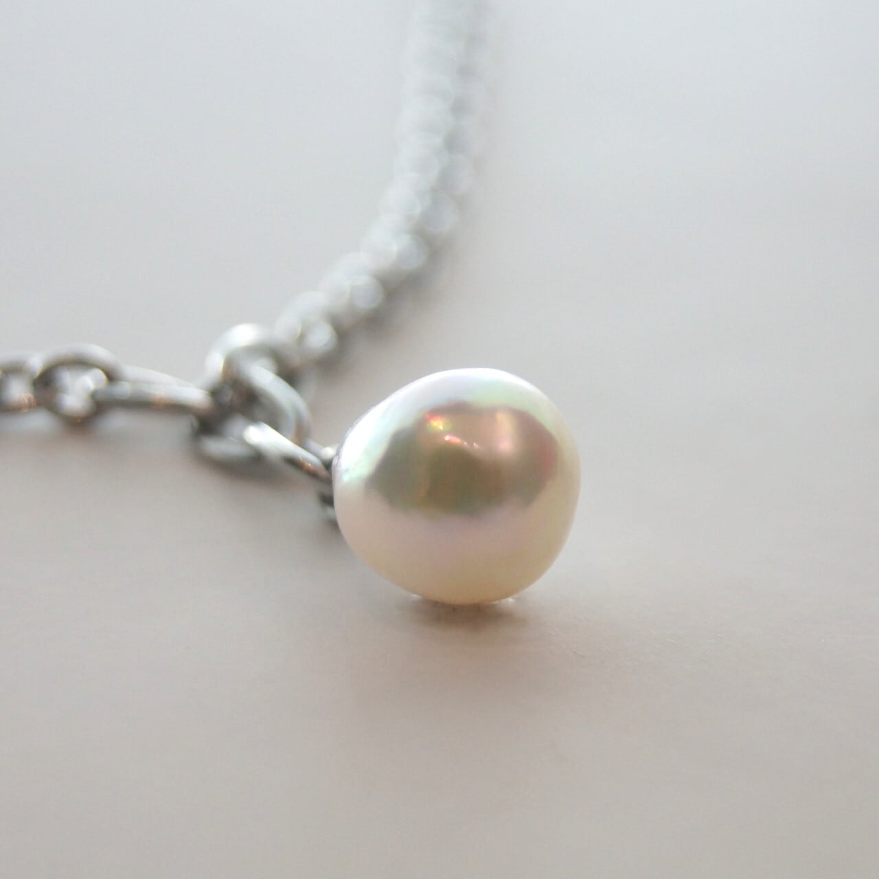 Baroque Akoya pearl Neckless｜伊勢志摩産あこや真珠 アコヤ本真珠 一粒 バロックパールネックレス