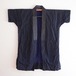 野良着古着荒刺し木綿藍染縞模様着物ジャケットジャパンヴィンテージリメイク素材大正昭和 | noragi jacket sashiko fabric indigo kimono cotton stripe japan vintage