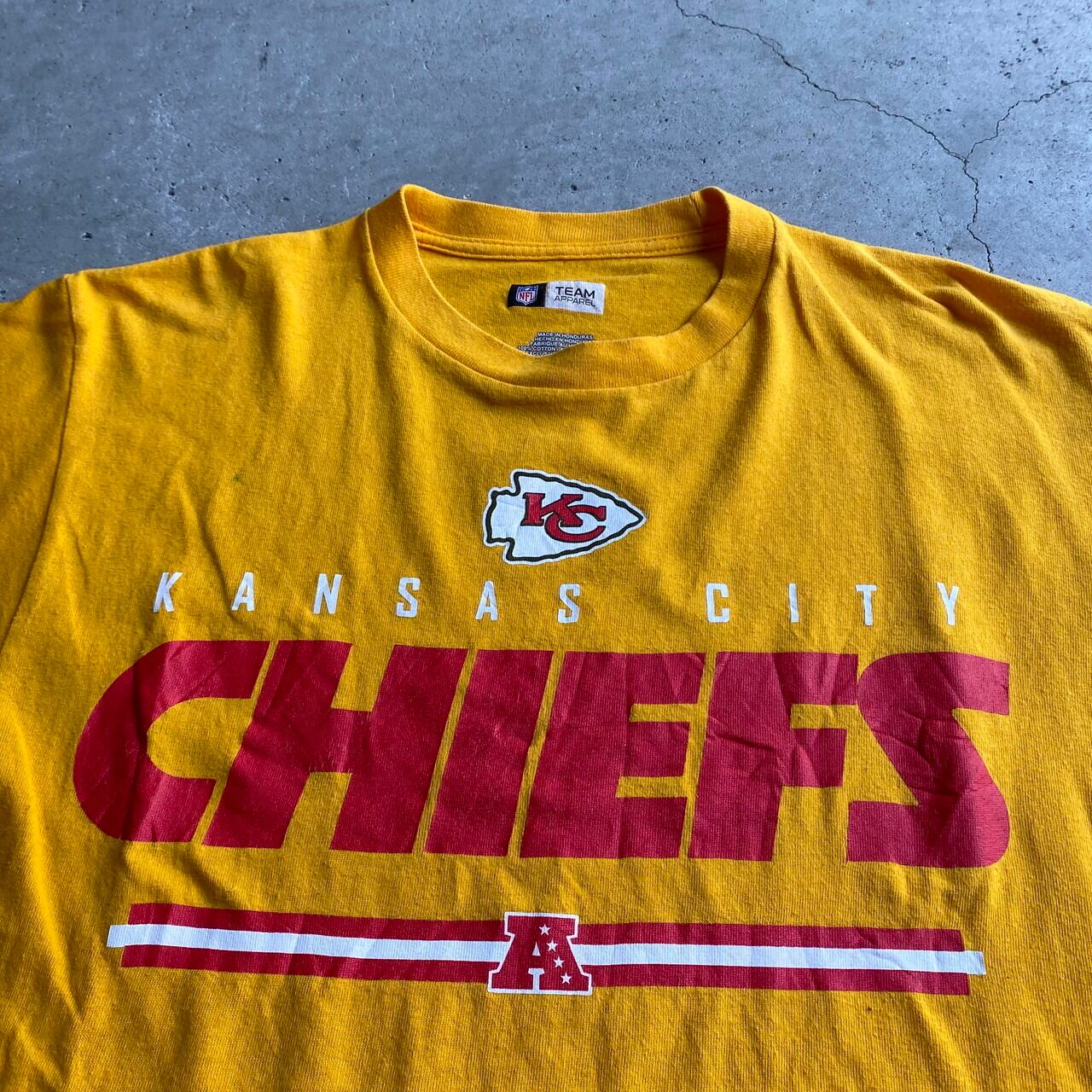 NFL カンザスシティ・チーフス プリントTシャツ メンズM 古着 チーム系