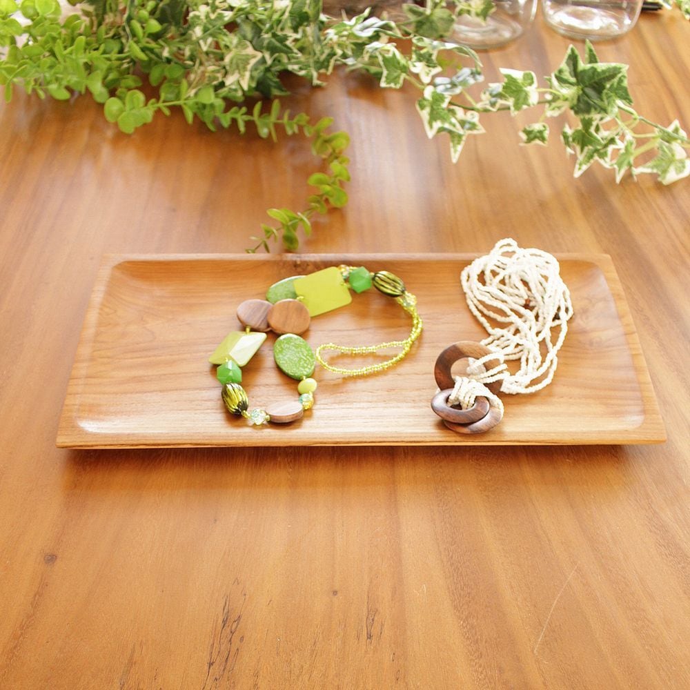 デンマーク NISSEN ニッセン トレイ お盆 ニッセン チーク材 ガラス トレイ デンマークヴィンテージ/NISSEN Teak