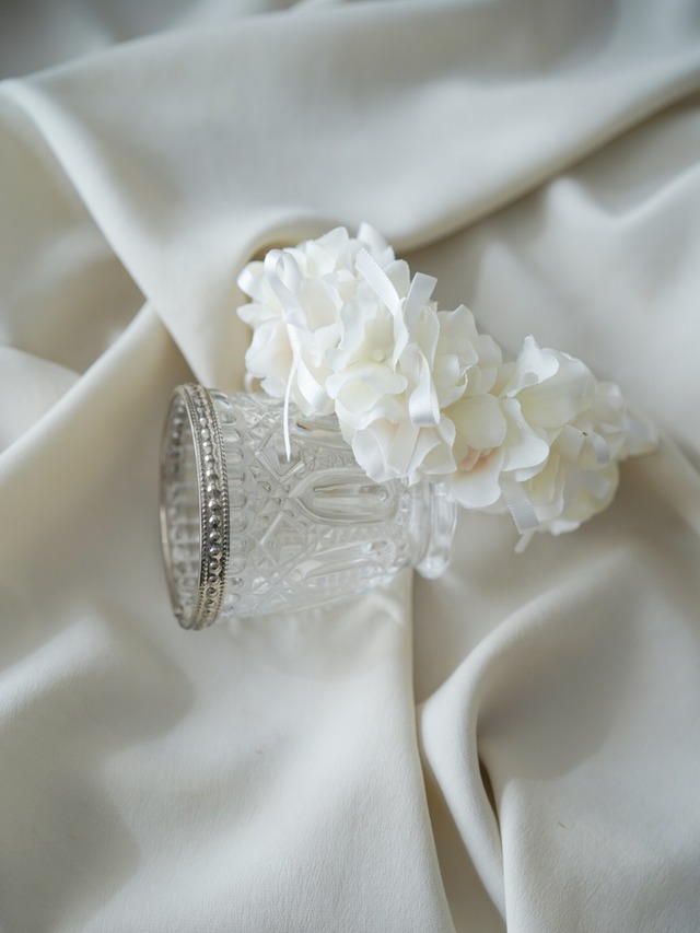 〈 即納 〉Drops Flora Crown - spring event ver. white ribbon