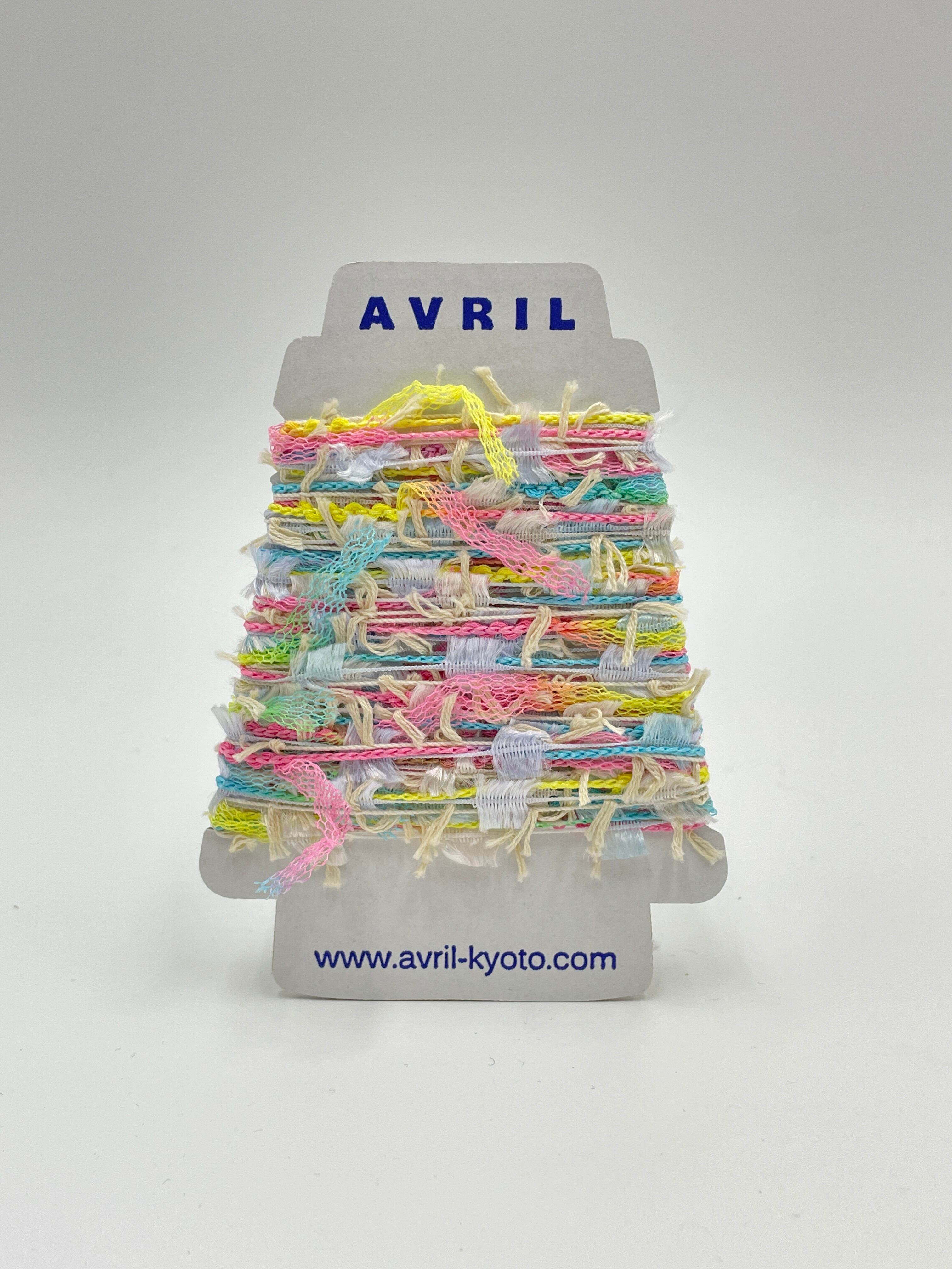 集めたくなる♬楽しい♬可愛い♡『ちょこっと巻きのファンシー糸』AVRILペラコーン175