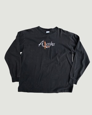 【古着】アラスカのイーグル刺繍ロンT